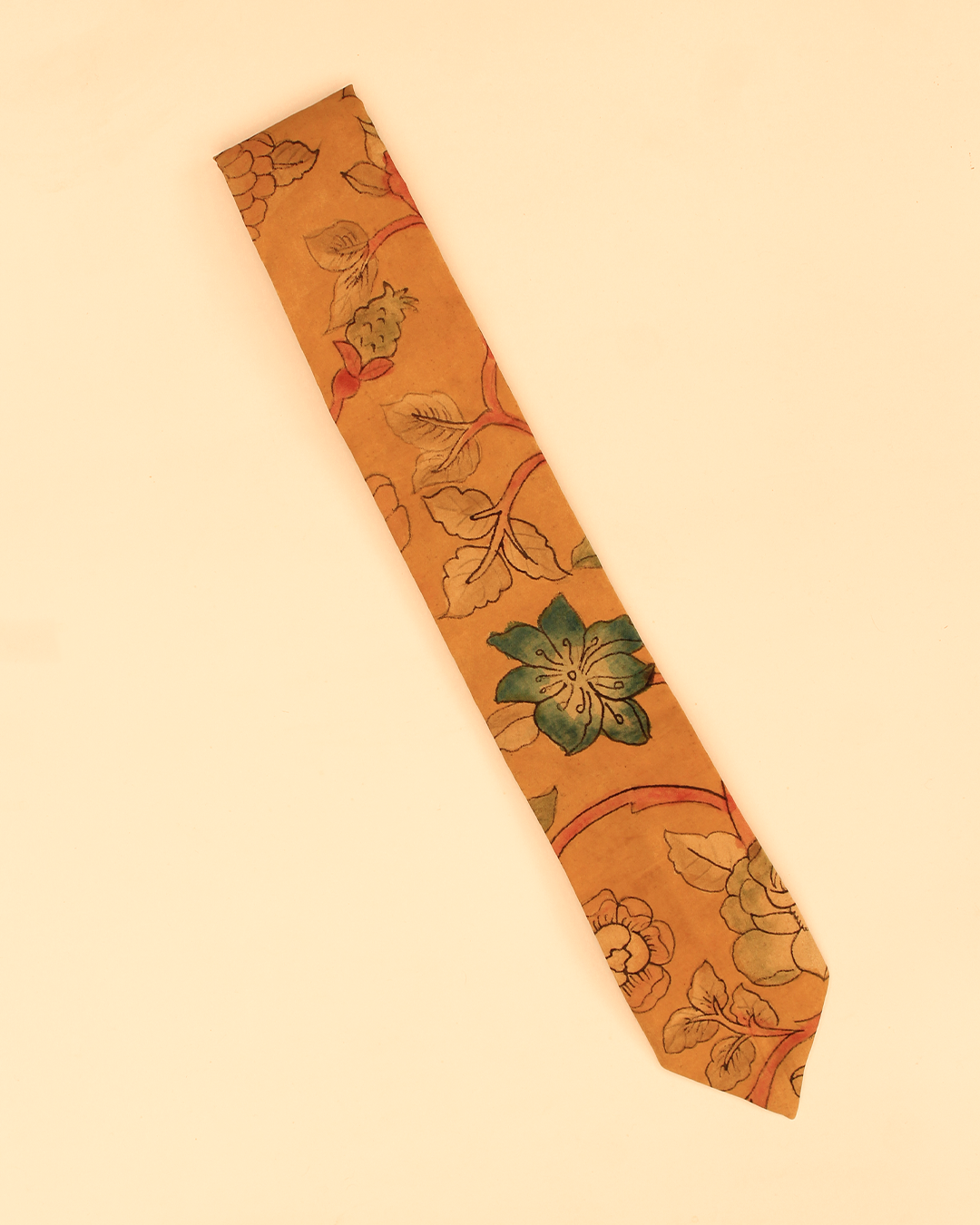 Handpainted Kalamkari Tie