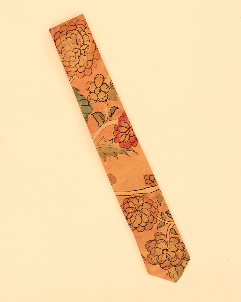 Handpainted Kalamkari Tie