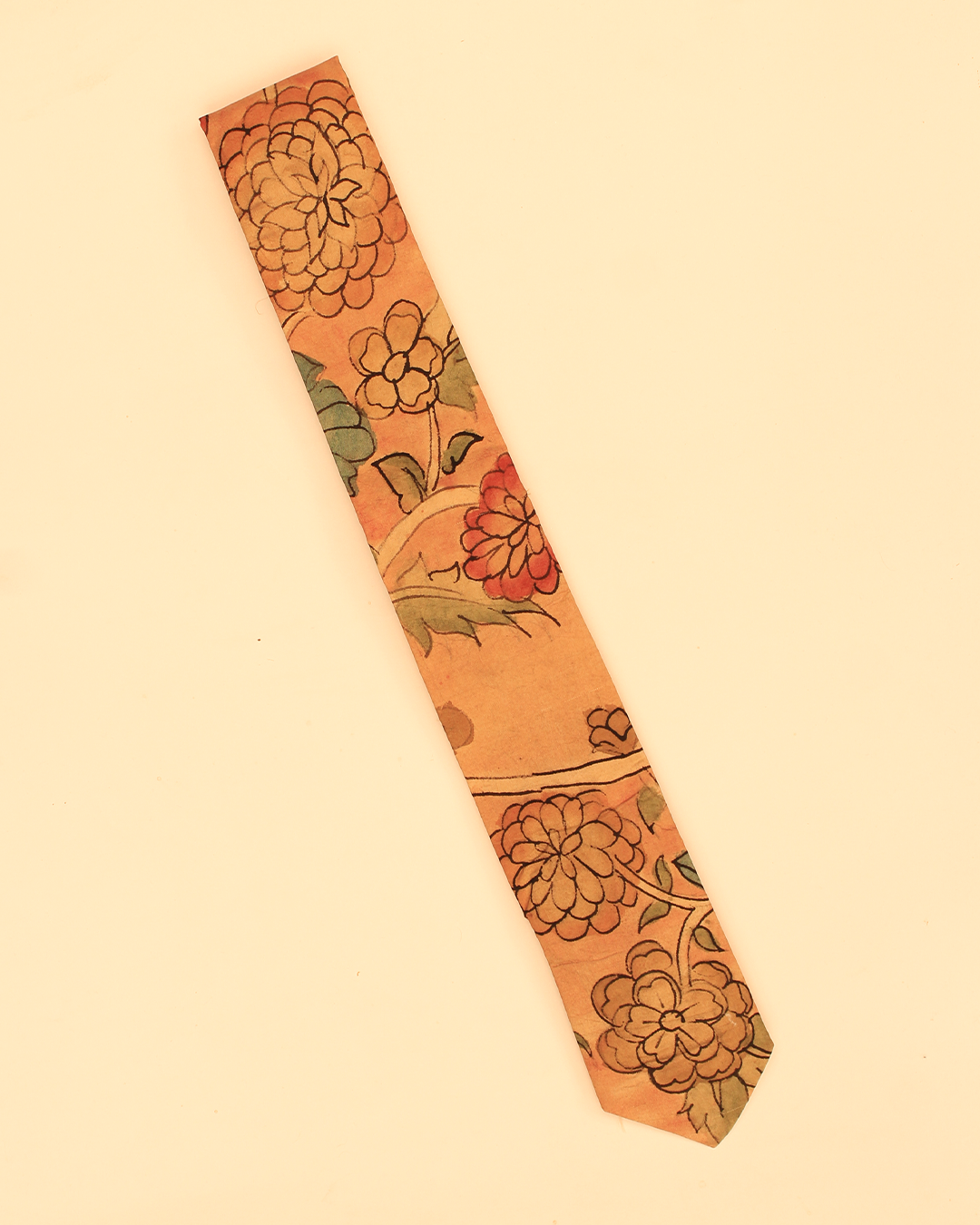 Handpainted Kalamkari Tie
