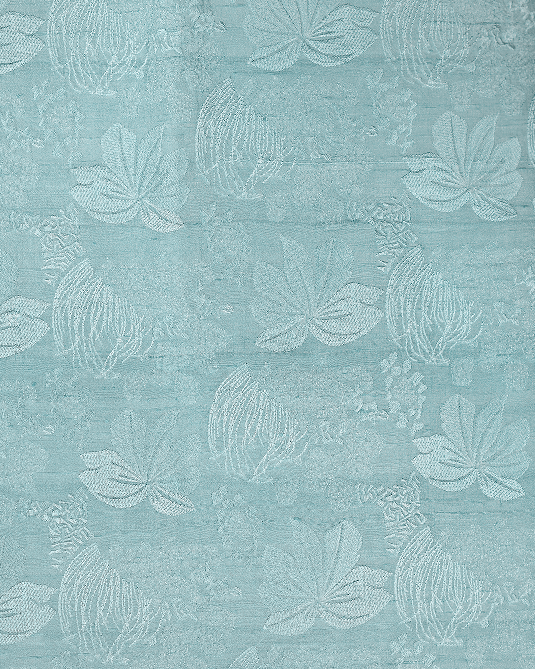 Sky Blue Handwoven Tussar Silk Embroidered Bandhgala