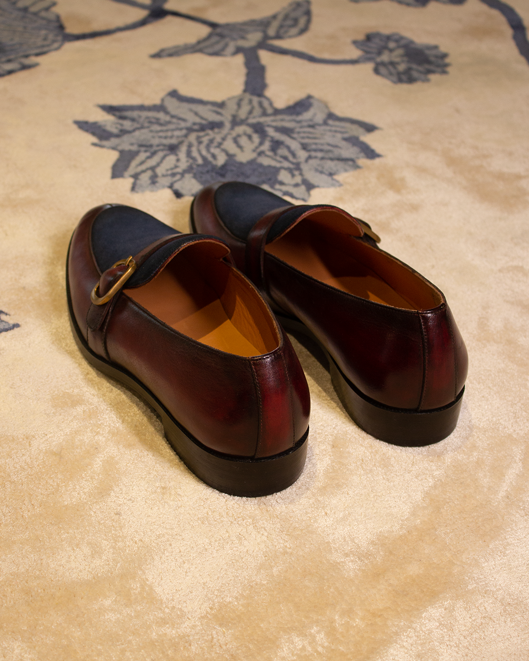 Patinated Single Monk Loafer