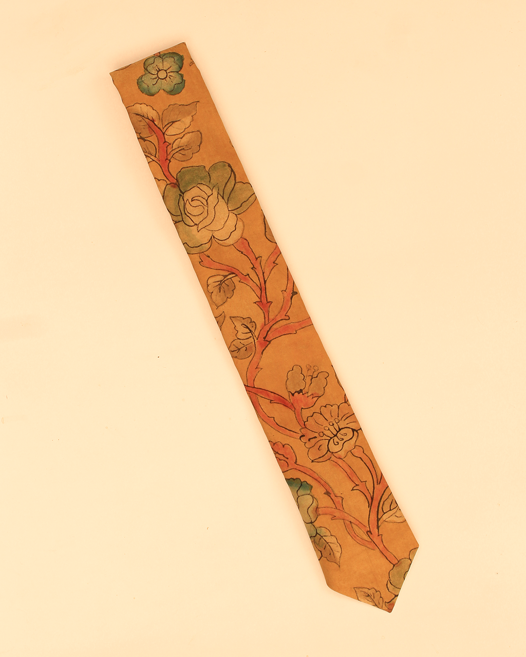 Handpainted Kalamkari Tie