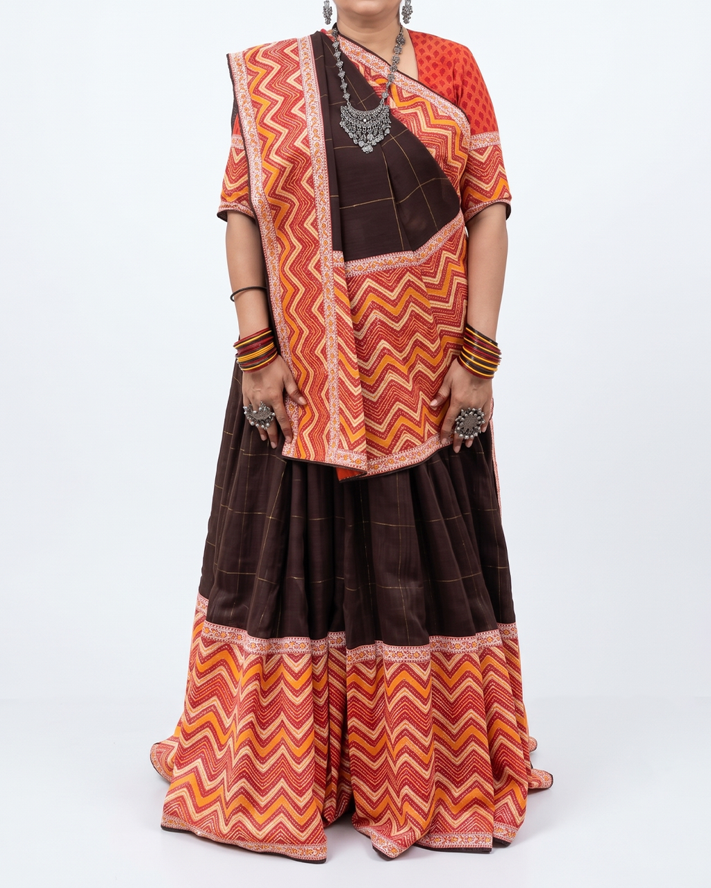 Handwoven Matka Kota Lehenga