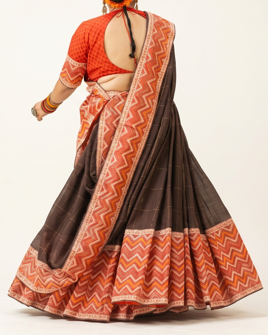Handwoven Matka Kota Lehenga