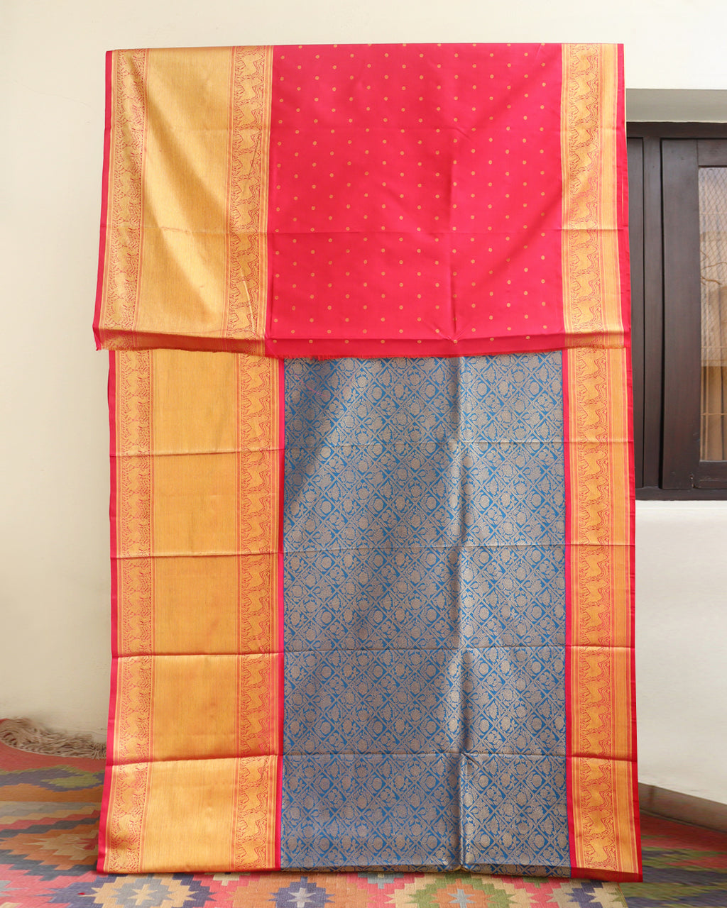 Blue Kanjeevaram Silk Saree