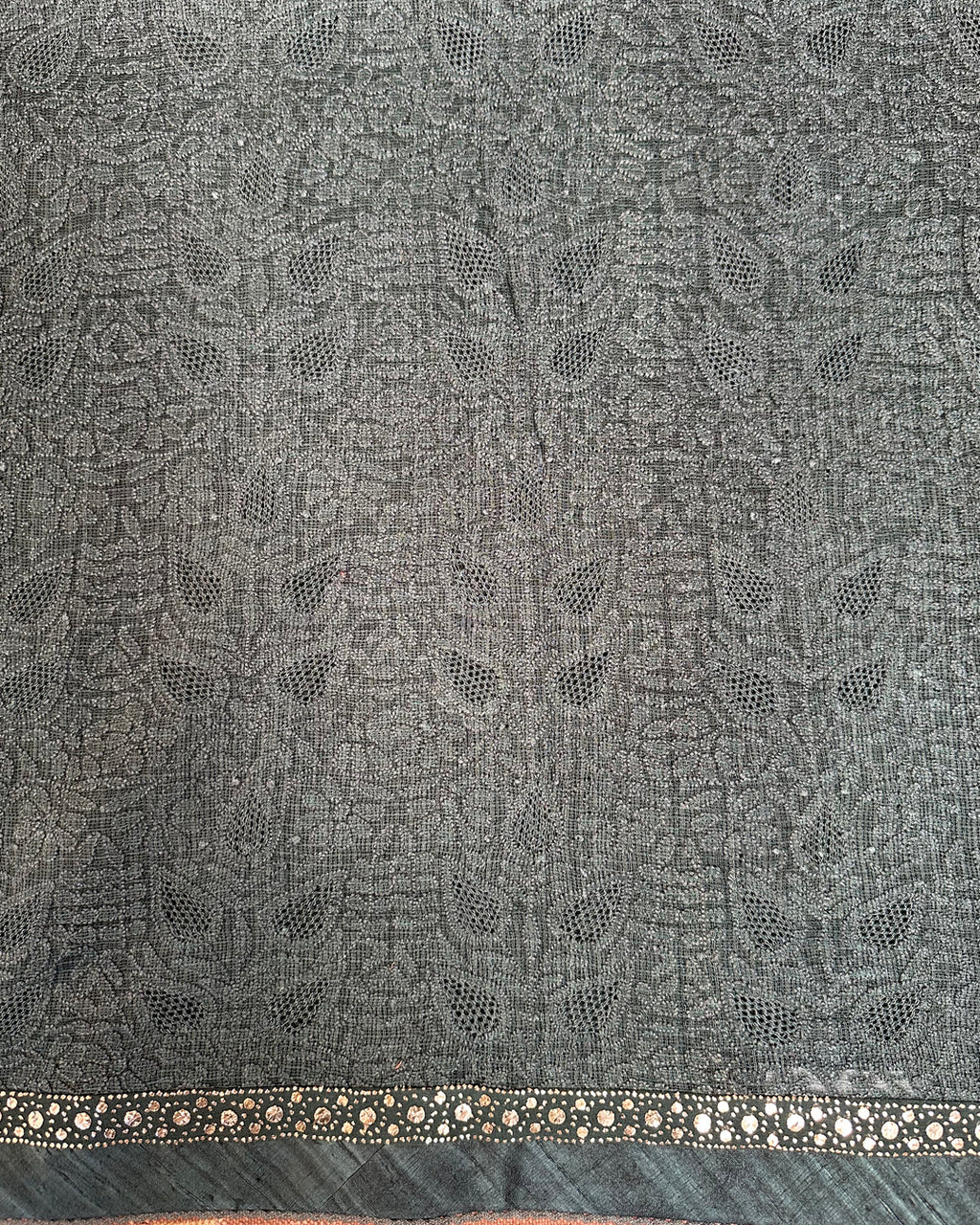 Blue Banaras Chanderi Lehenga
