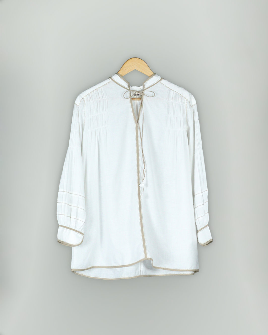 White Handwoven Cotton Shirt