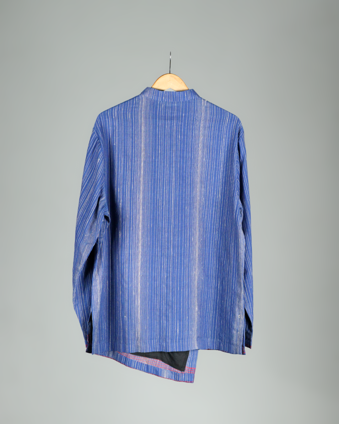 Blue Handwoven Khadi Short Kurta