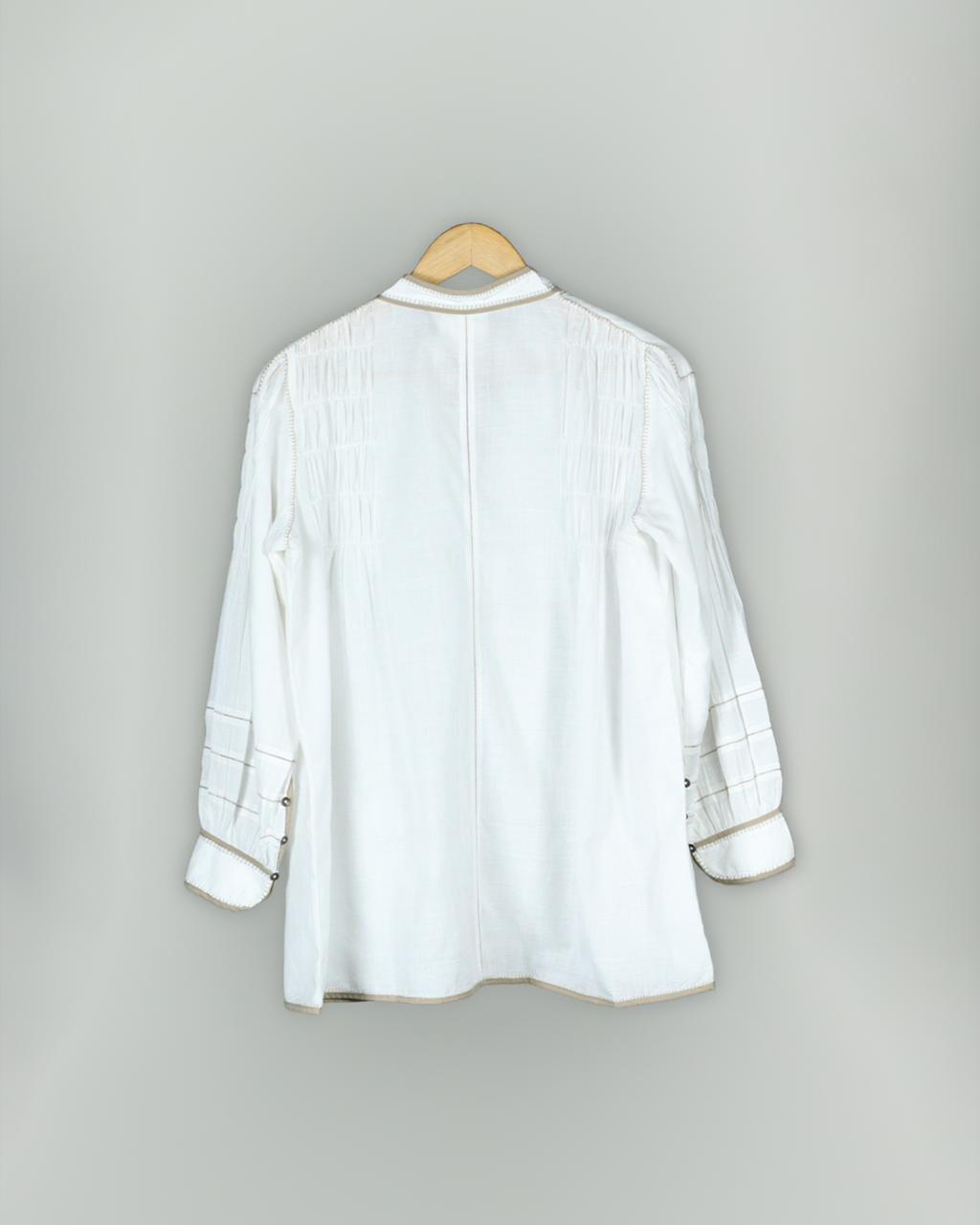 White Handwoven Cotton Shirt