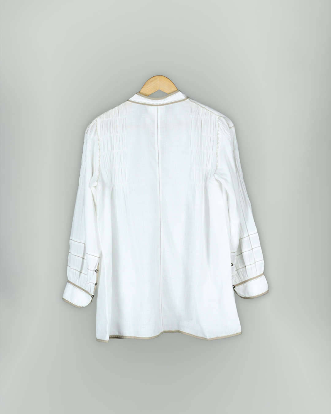 White Handwoven Cotton Shirt