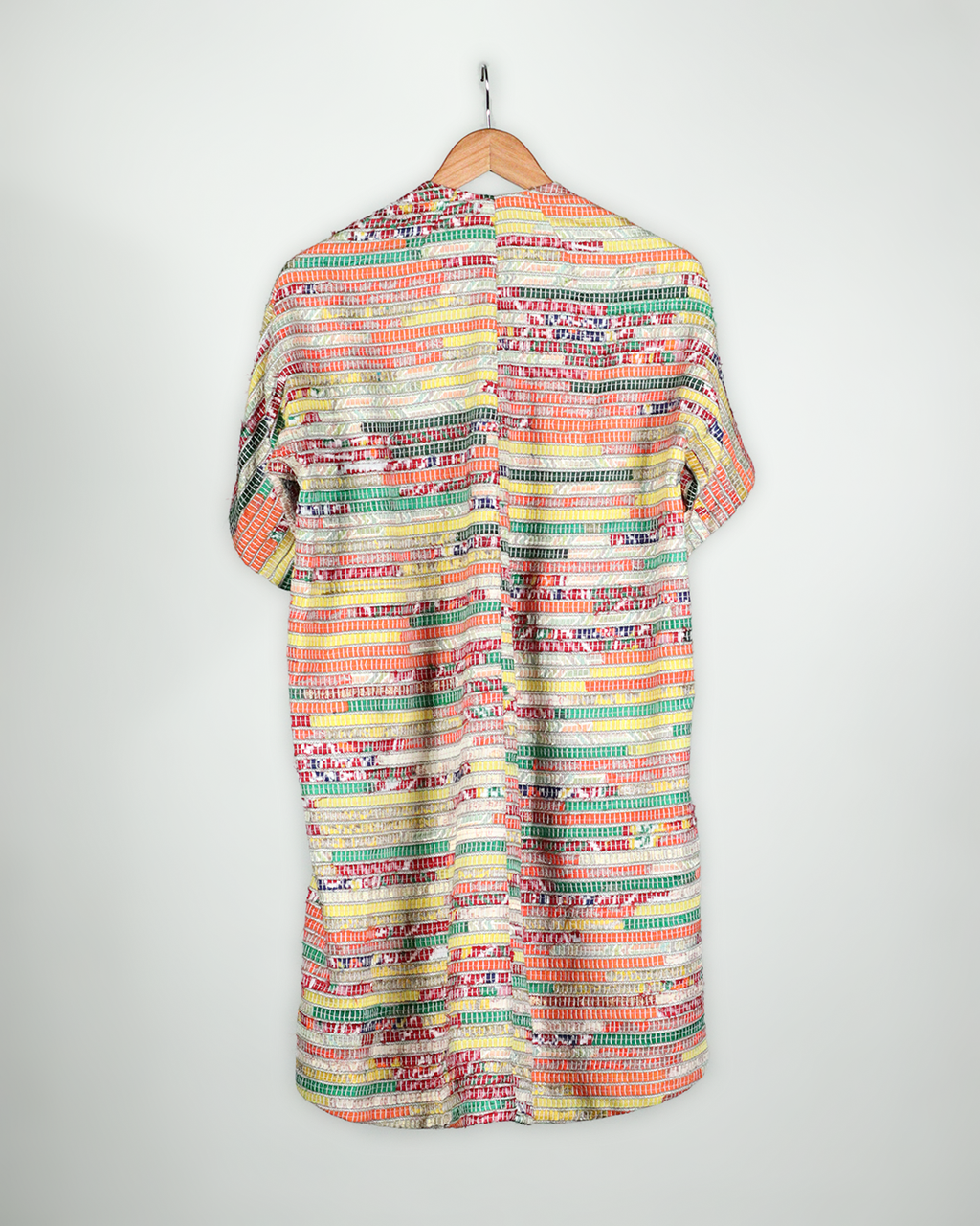 White Handwoven Short Kurta Set