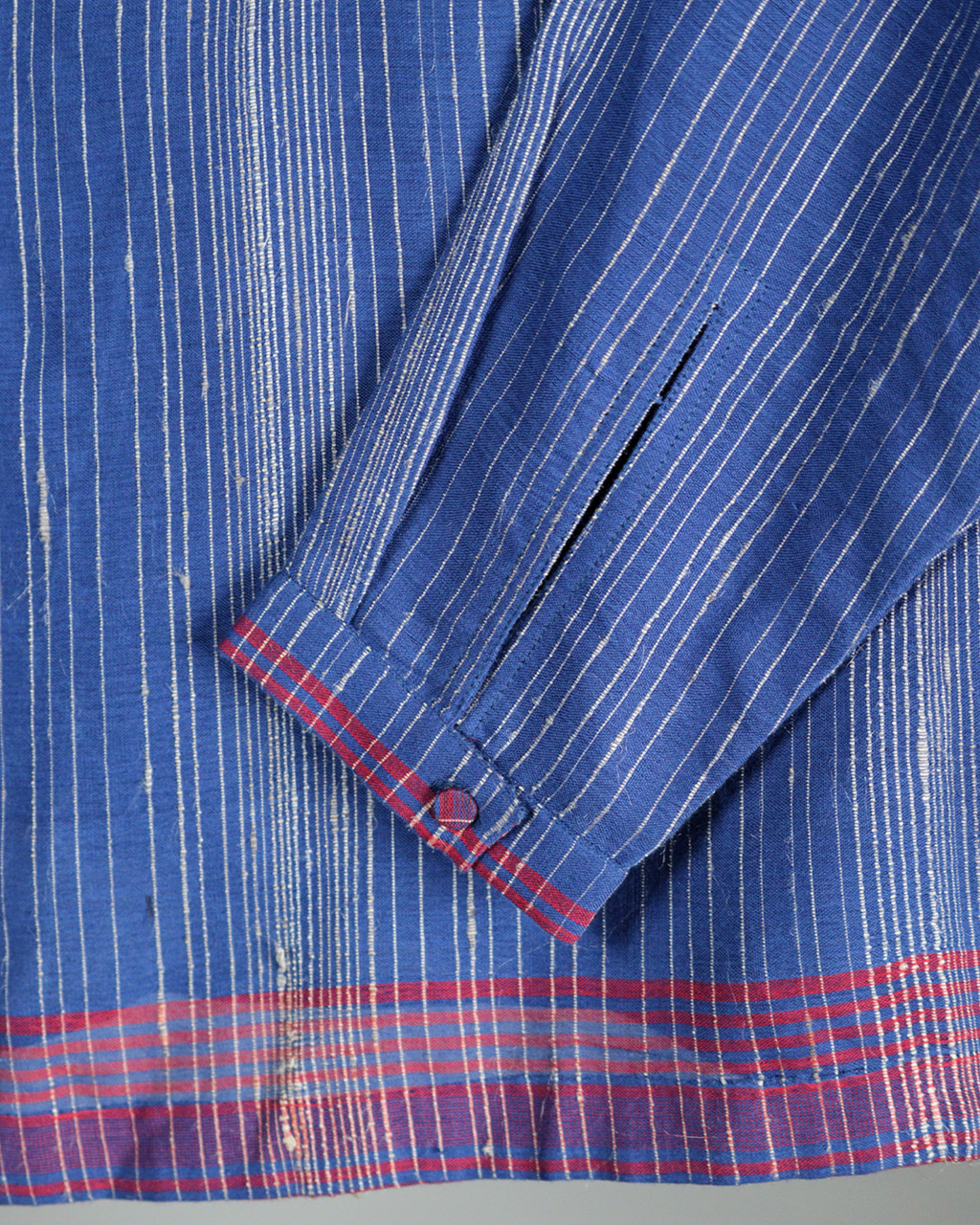 Blue Handwoven Khadi Short Kurta