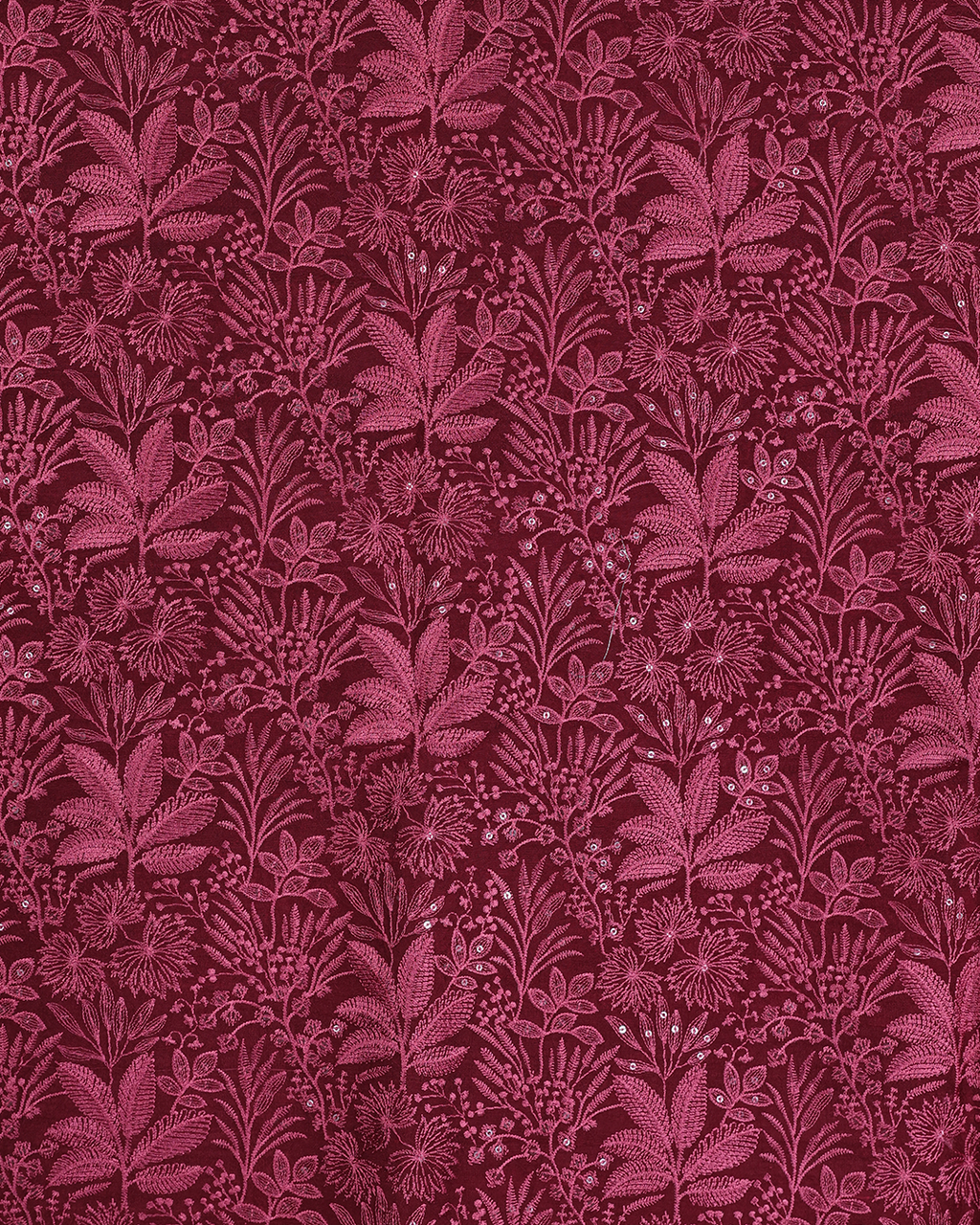 Coral Red Handwoven Tussar Silk Embroidered Bandhgala
