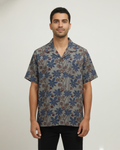 Grey Handwoven Kalamkari Khadi Shirt