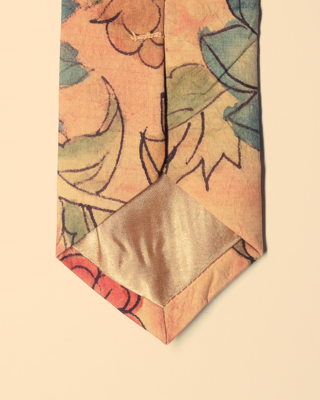 Handpainted Kalamkari Tie