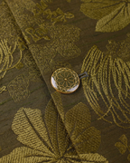 Green Handwoven Tussar Silk Embroidered Bandhgala