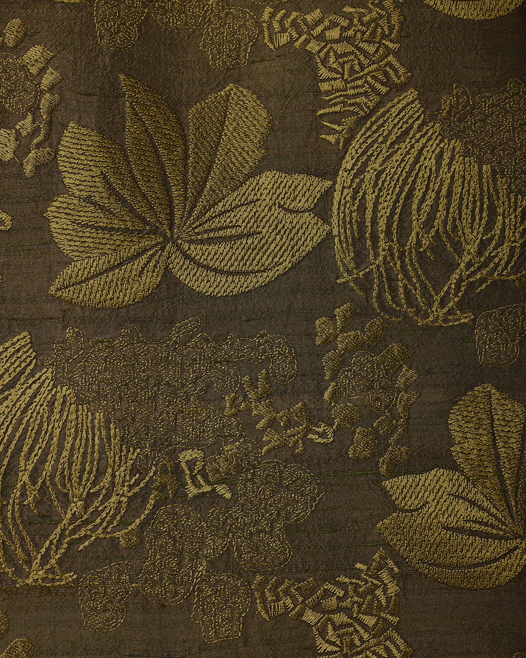 Green Handwoven Tussar Silk Embroidered Bandhgala