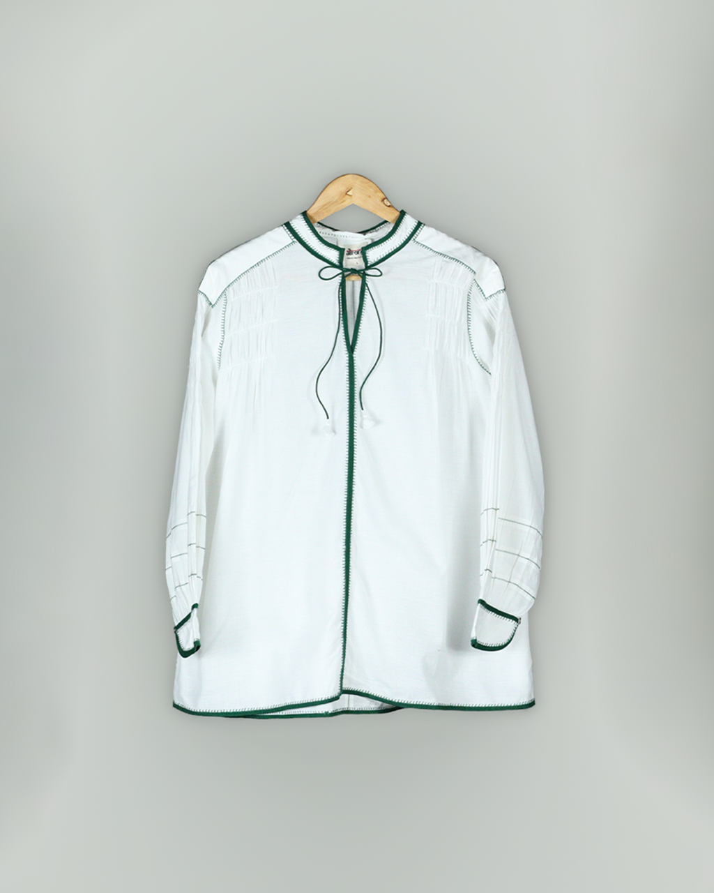 White Handwoven Cotton Shirt