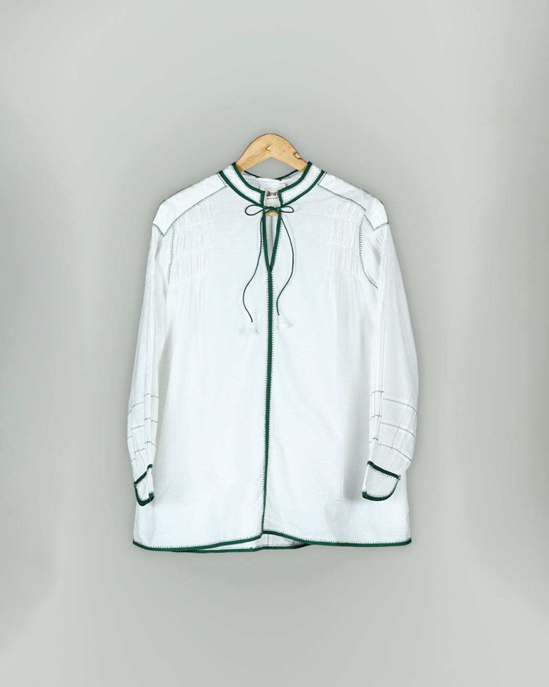 White Handwoven Cotton Shirt