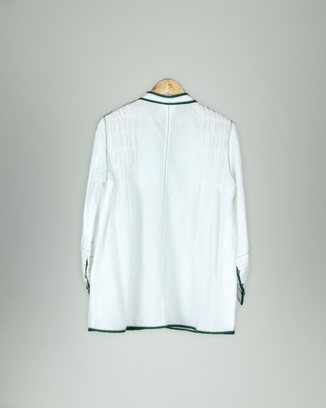 White Handwoven Cotton Shirt