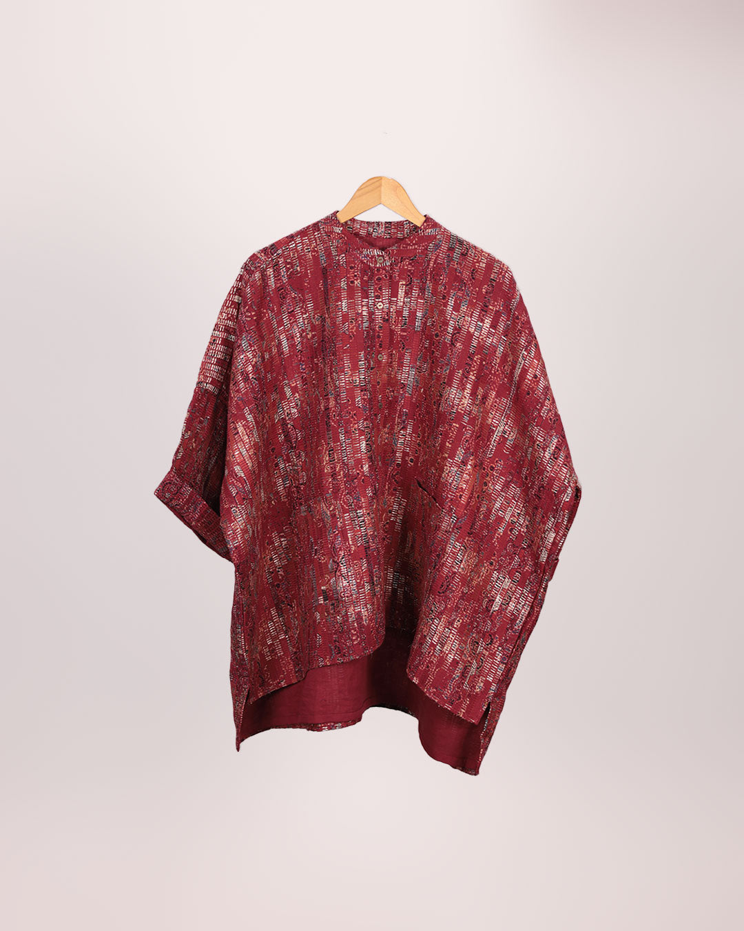 Red Handwoven Kaftan