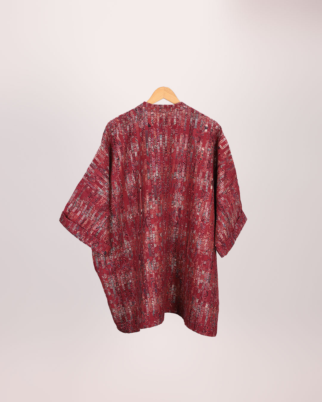 Red Handwoven Kaftan