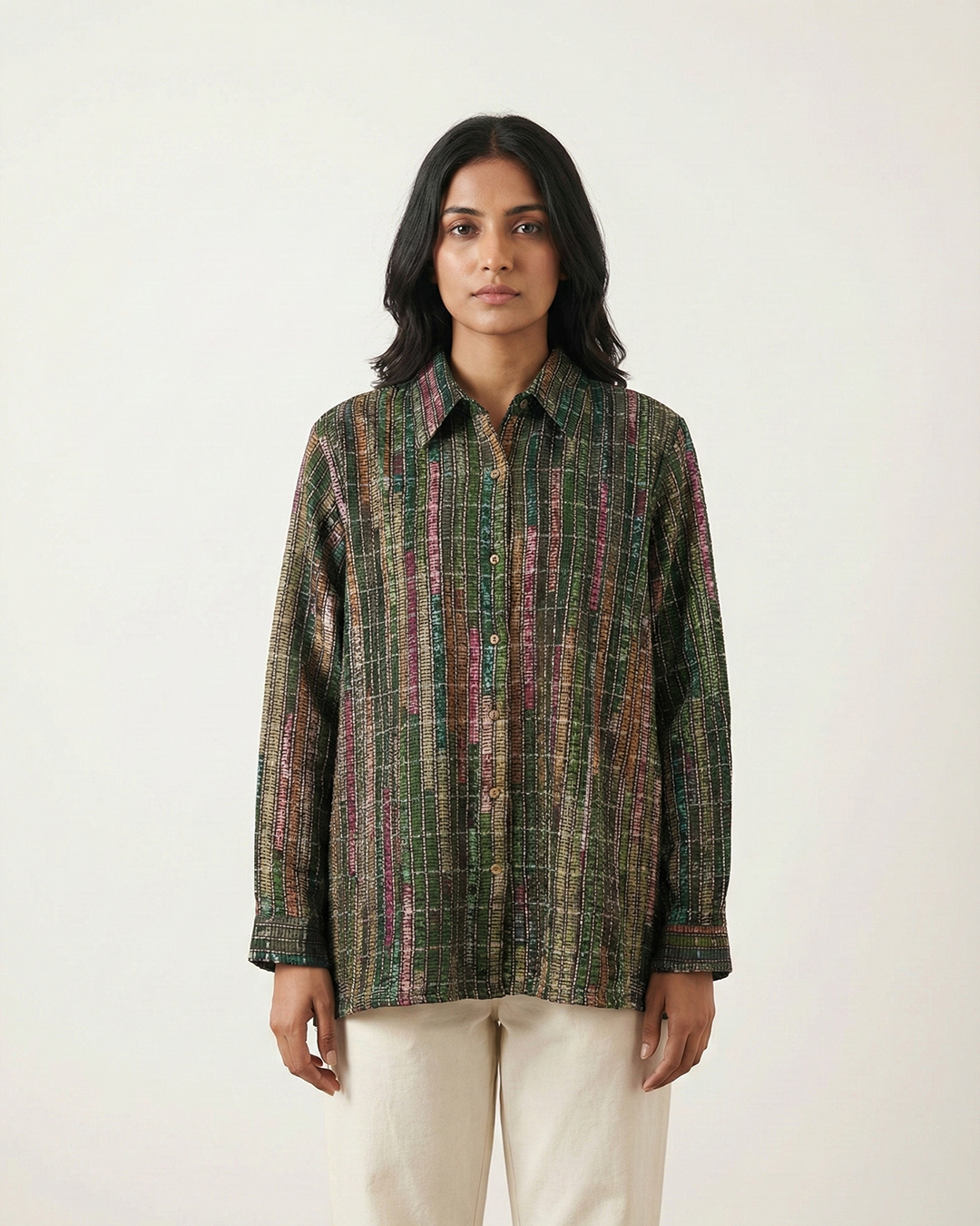 Green Handwoven Shirt
