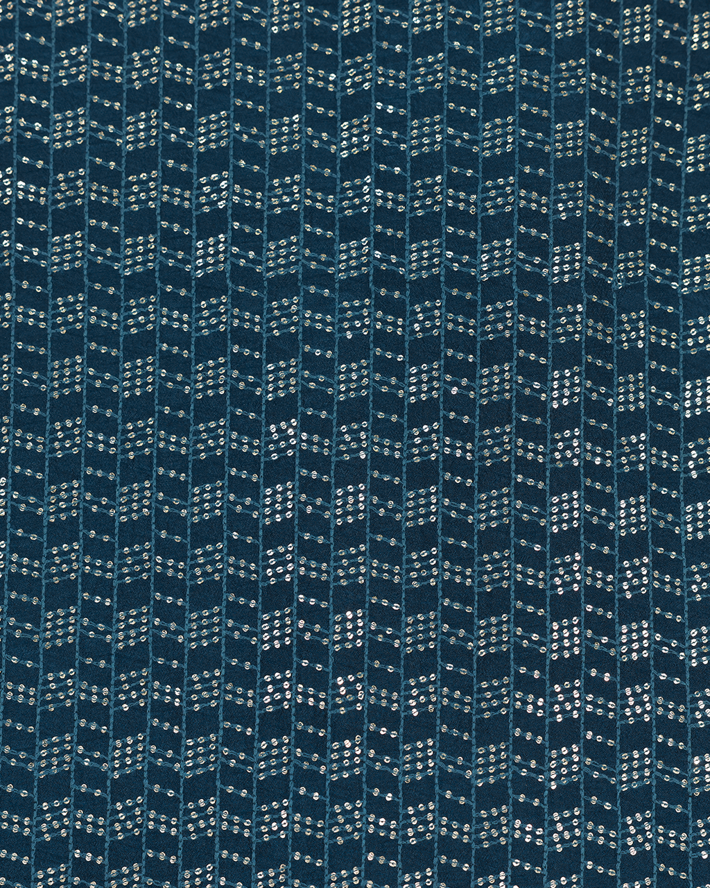 Indigo Handwoven Tussar Silk Embroidered Bandhgala