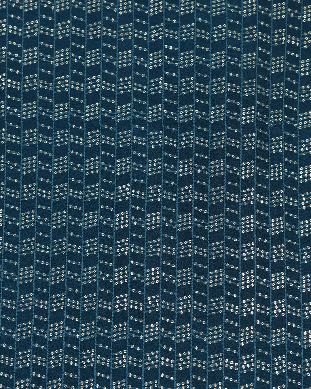 Indigo Handwoven Tussar Silk Embroidered Bandhgala