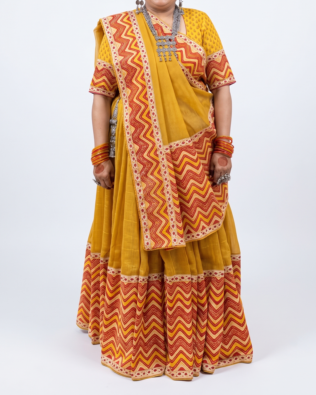 Handwoven Matka Kota Lehenga
