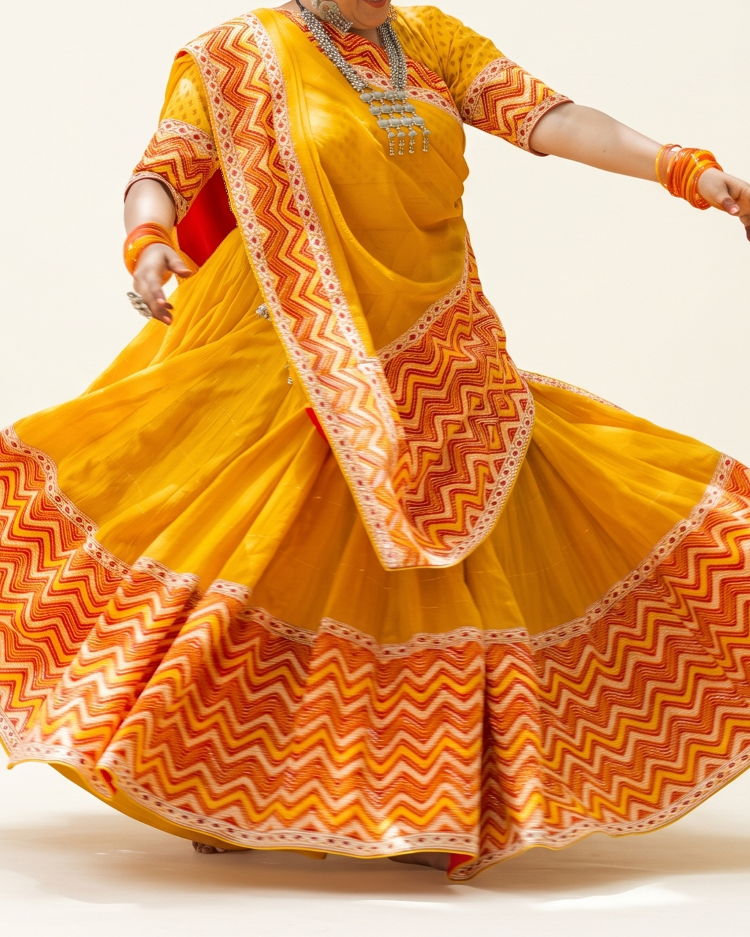 Handwoven Matka Kota Lehenga