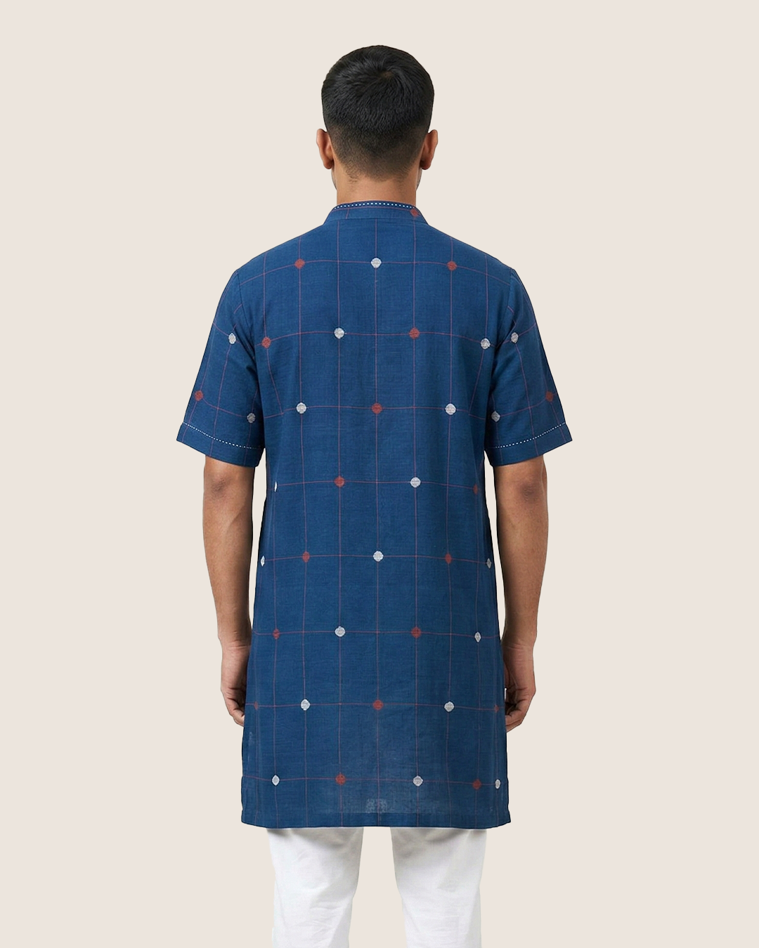 Indigo Handwoven Khadi Short Kurta