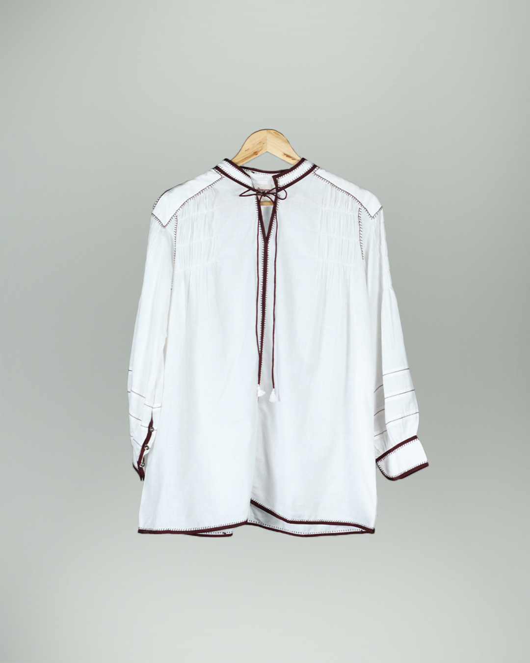 White Handwoven Cotton Shirt