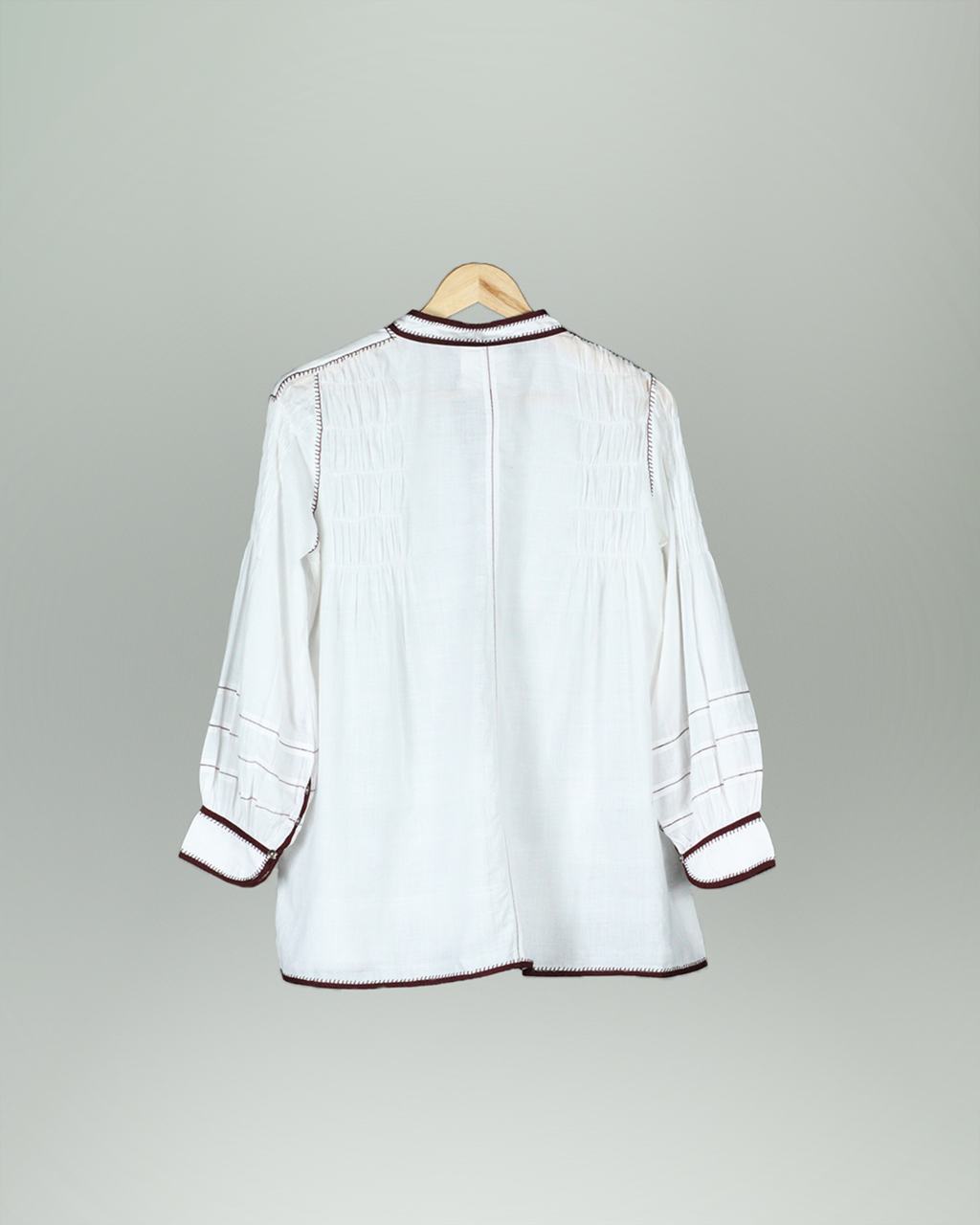 White Handwoven Cotton Shirt