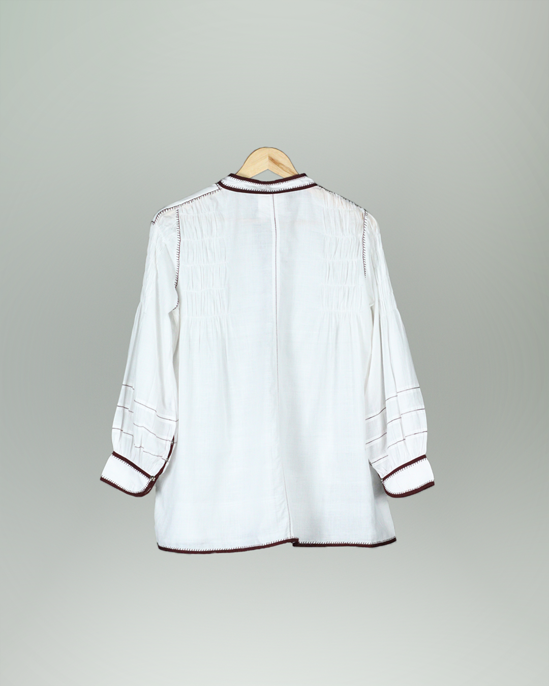 White Handwoven Cotton Shirt