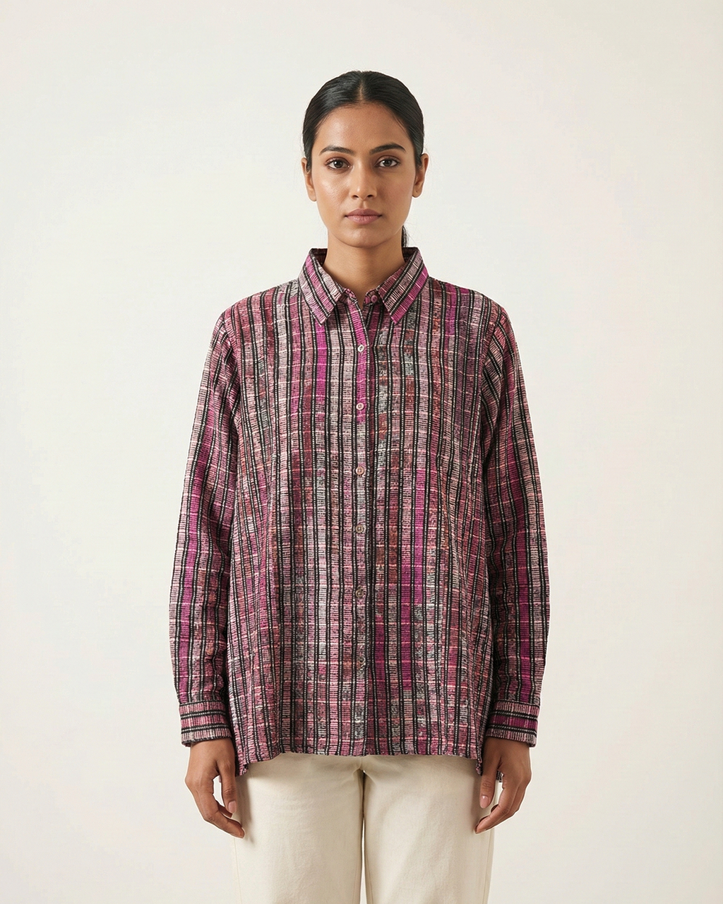 Pink Handwoven Shirt