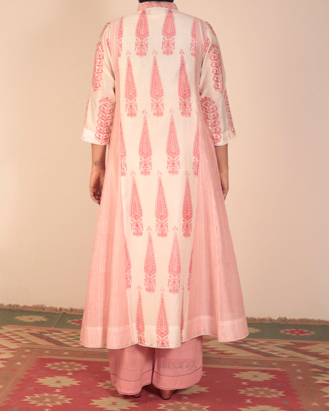 Off White Printed Kurta