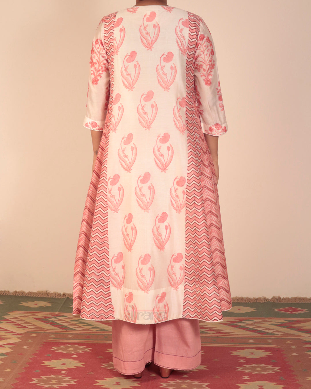 Off White Printed Kurta