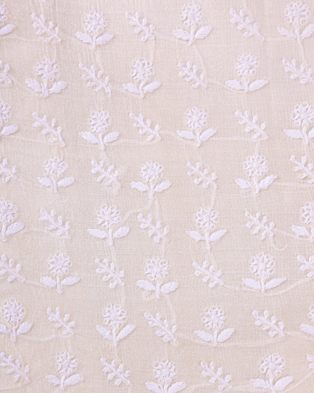 Off White Hand Embroidered Chikankari Bandhgala