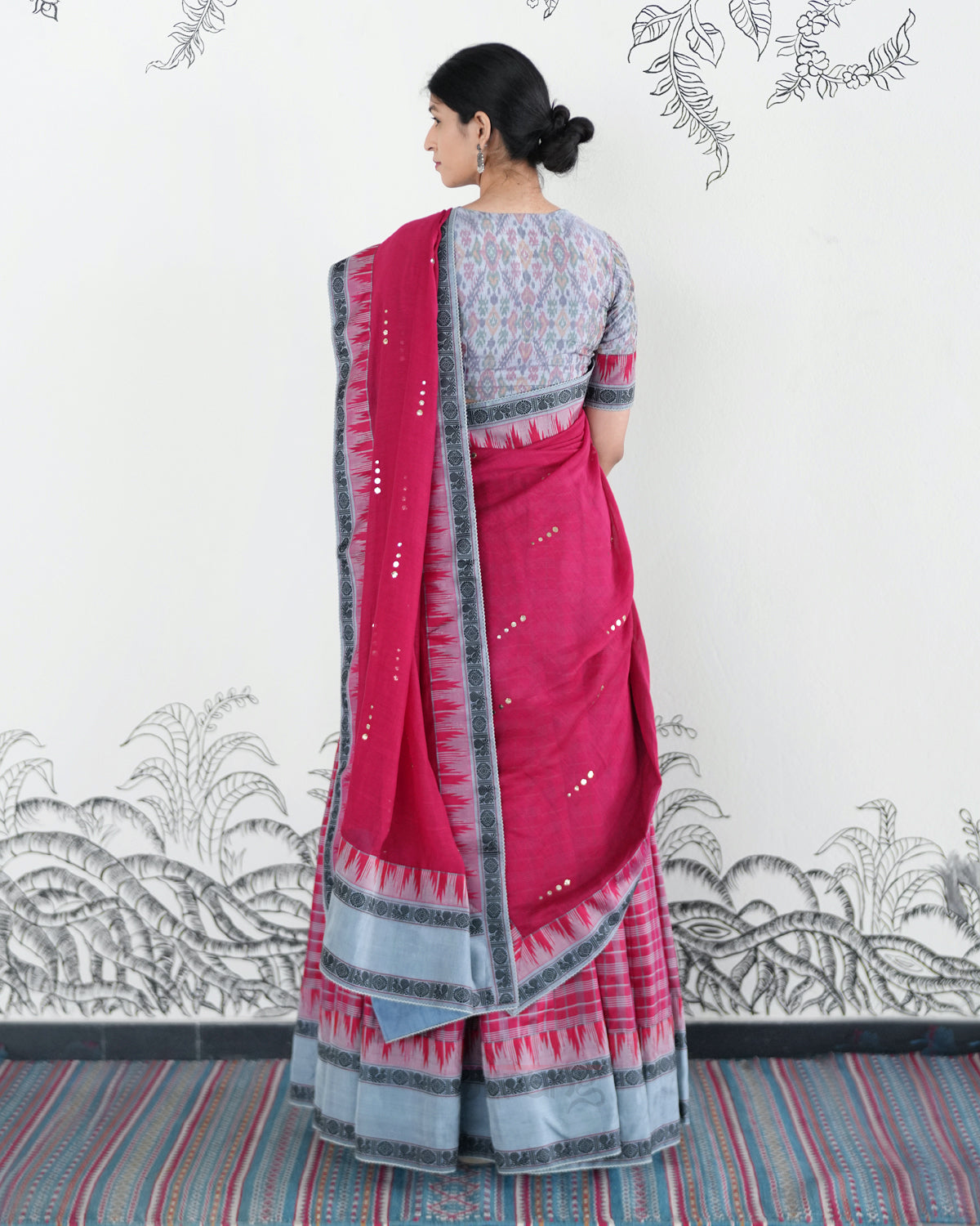 Red Handwoven Kanjeevaram Silk Lehenga