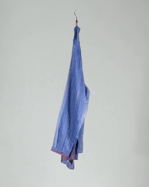 Blue Handwoven Khadi Short Kurta