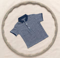 Half Sleeve Shirt With Contrast Collar