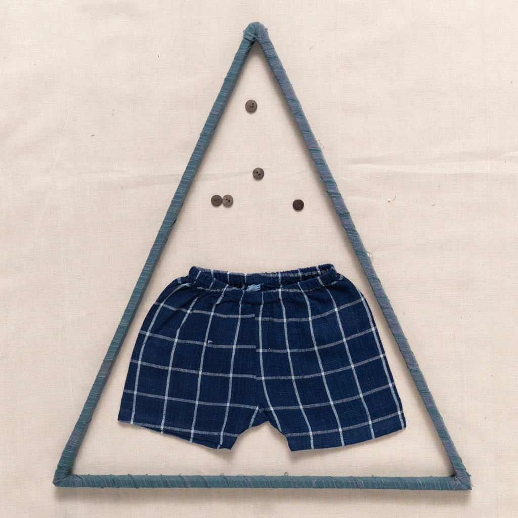 Checks Shorts With Elastic