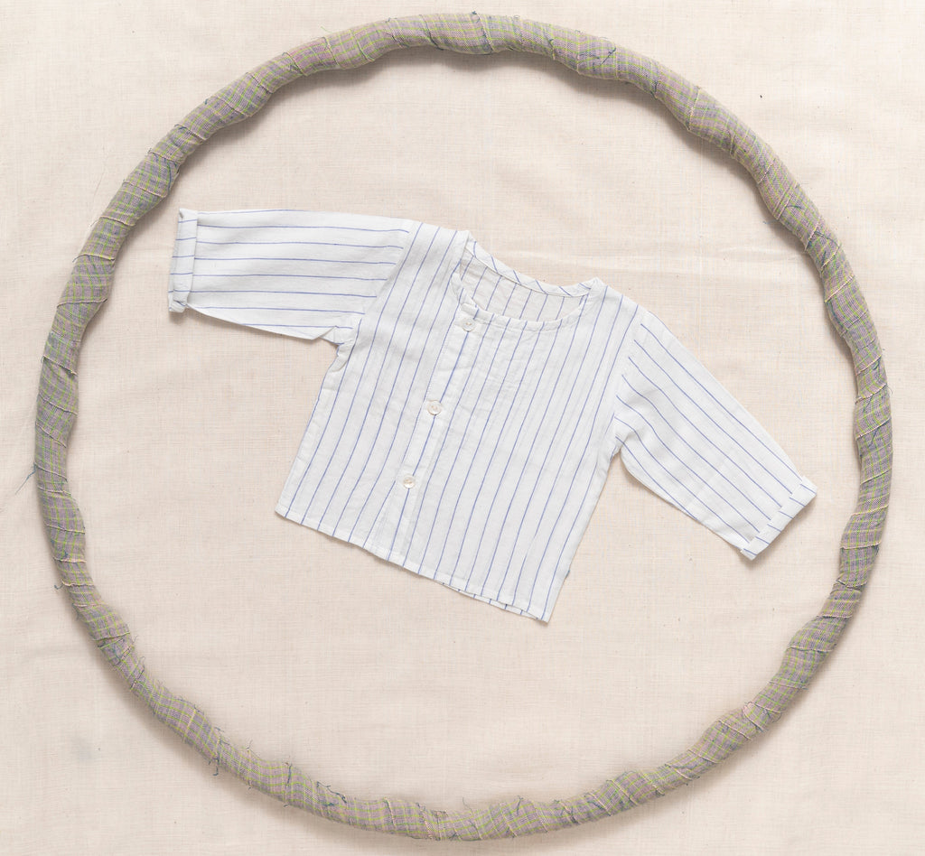 Round Neck Shirt With Side Placket