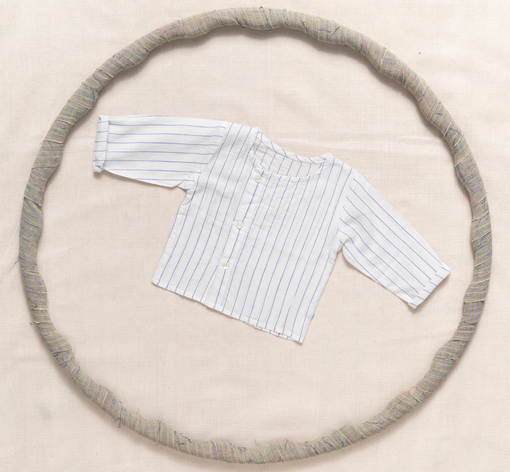 Round Neck Shirt With Side Placket