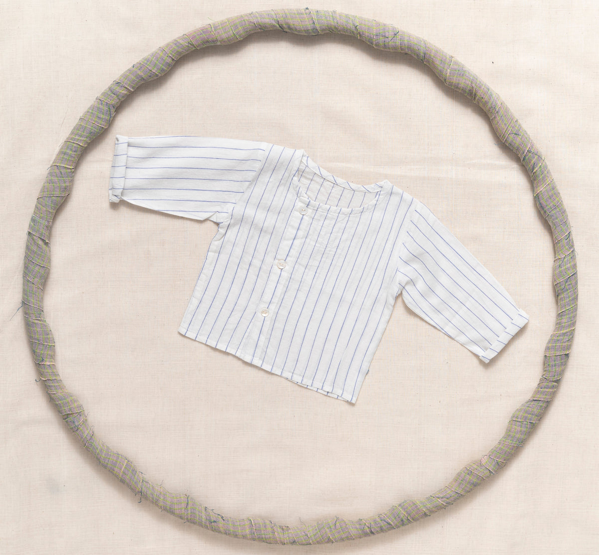 Round Neck Shirt With Side Placket
