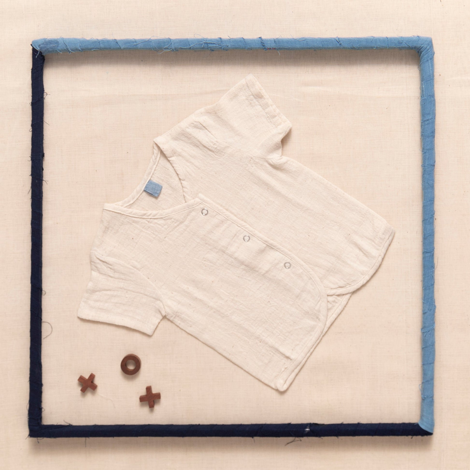Half Sleeve Top With Press Button