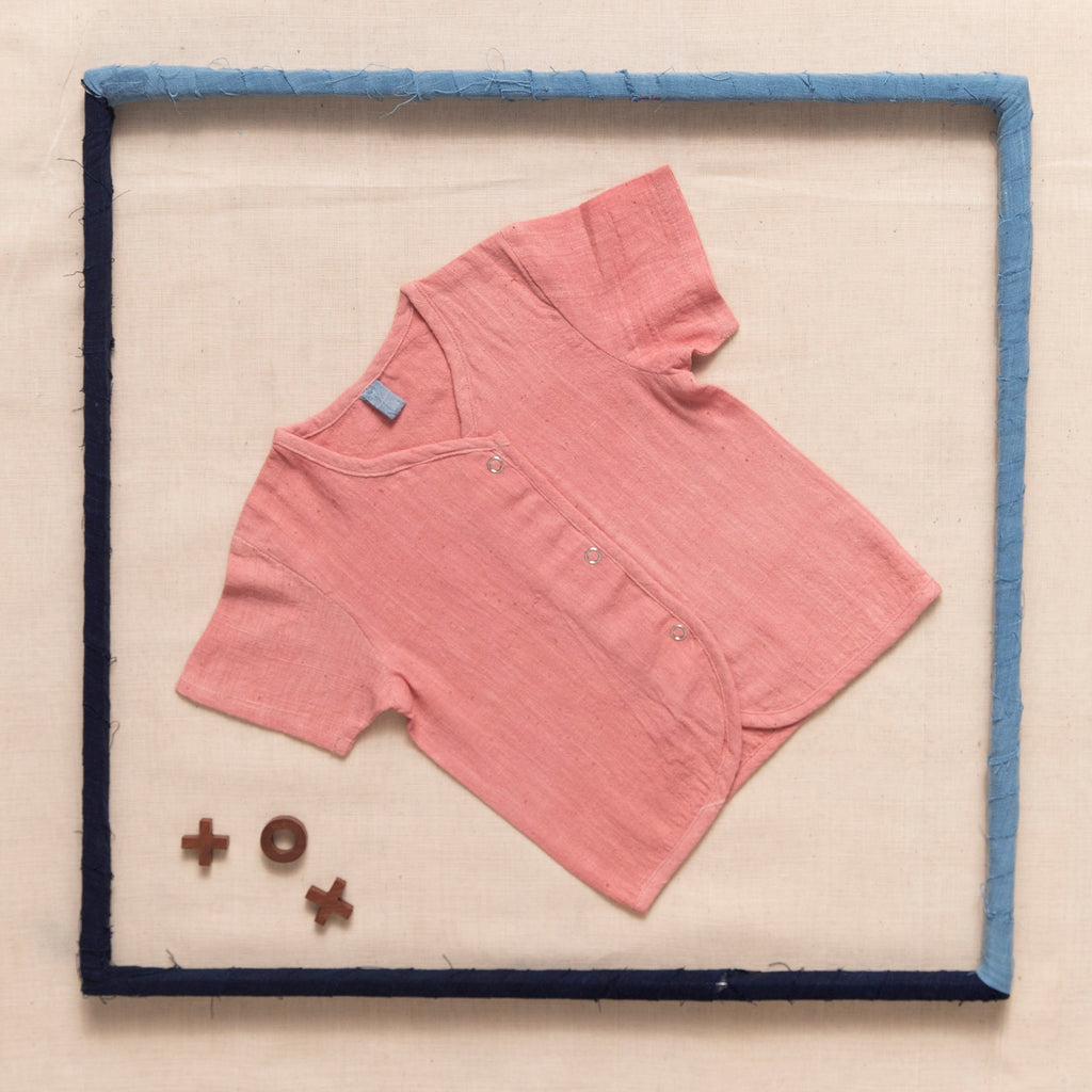 Half Sleeve Top With Press Button