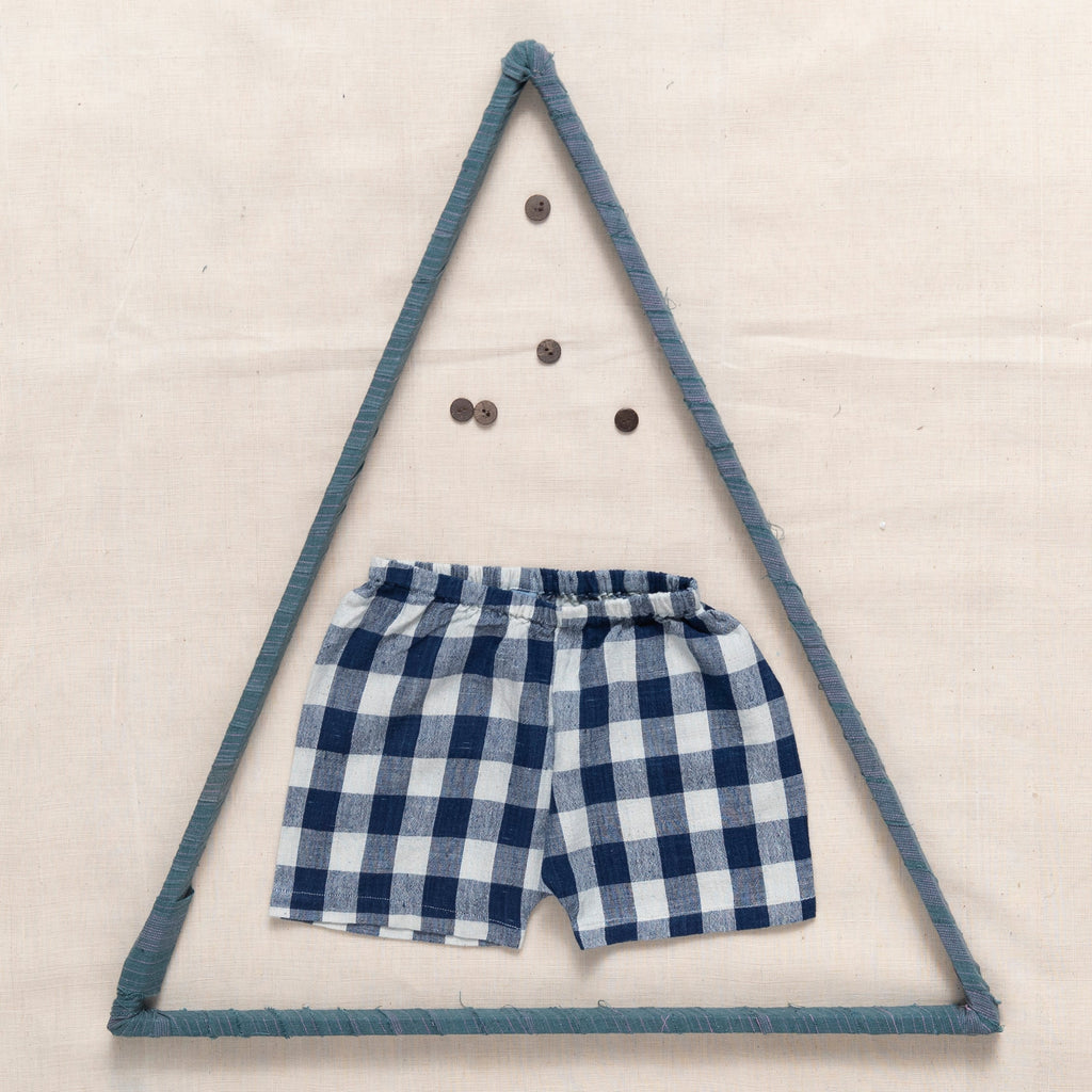 Checks Shorts With Elastic