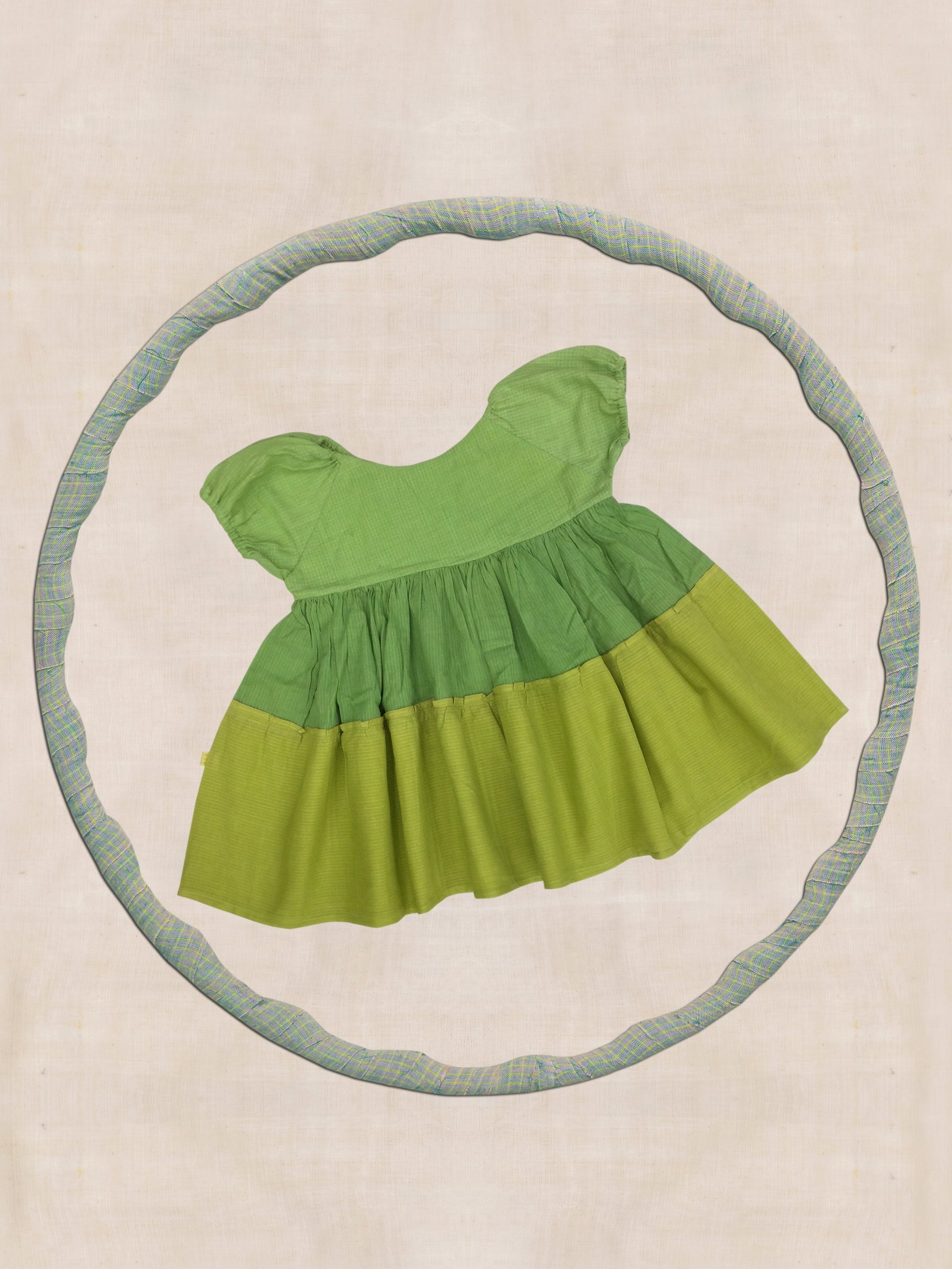 Tiered Frock Green